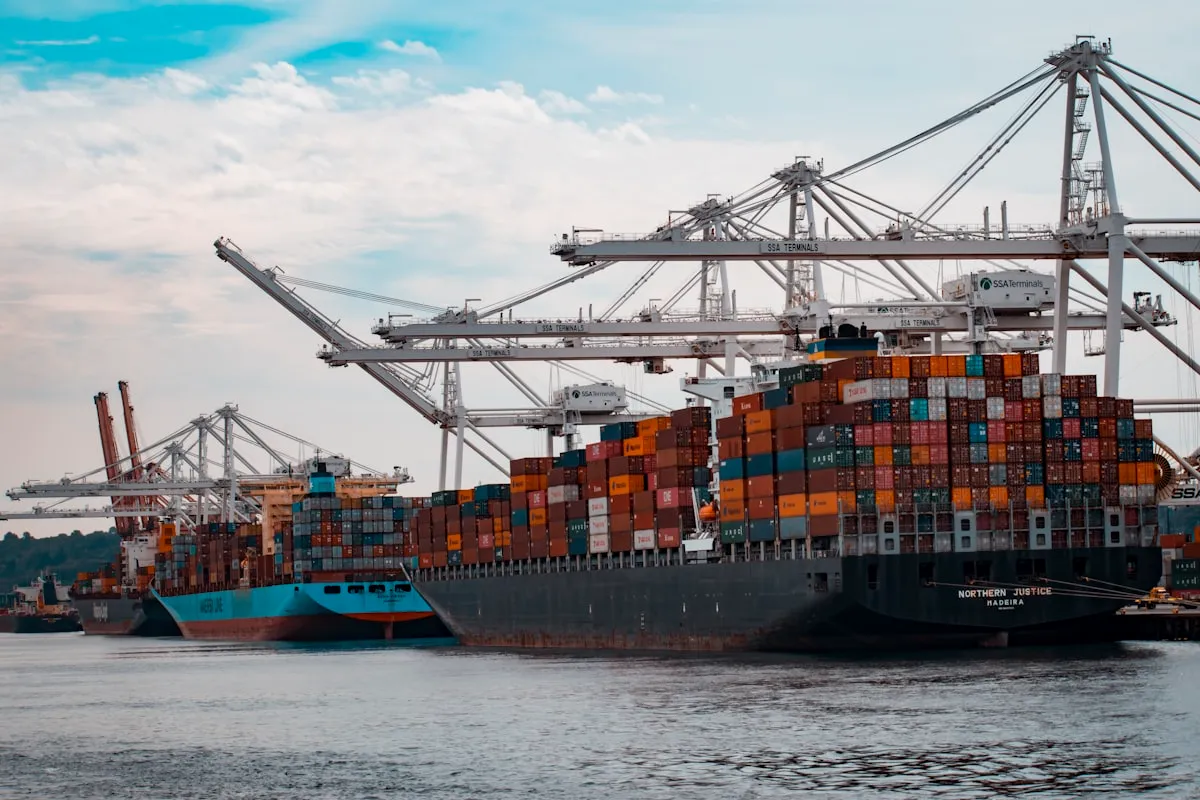 Port cargo operations representing AI item extraction